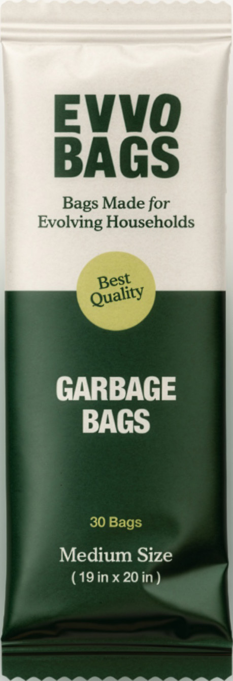 EVVO garbage bags packaging